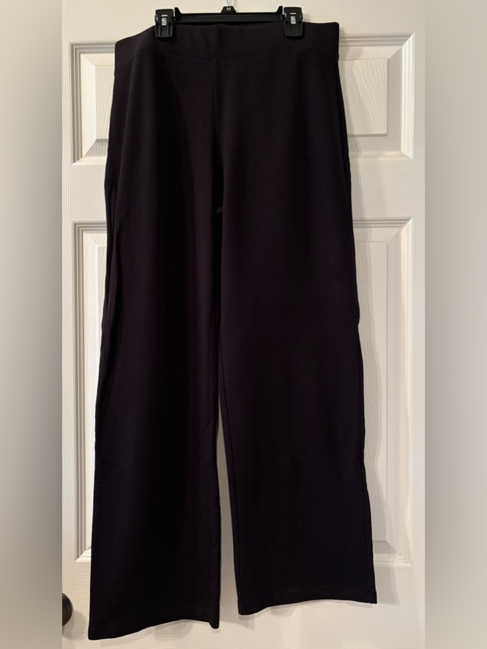 Talbots Women's Black Wide-Leg Pants - Classic Pull-On Style Size LP
